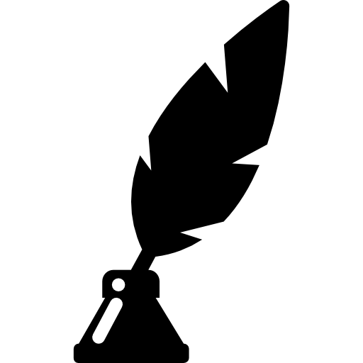 poetry-symbol-of-a-feather-in-ink-container